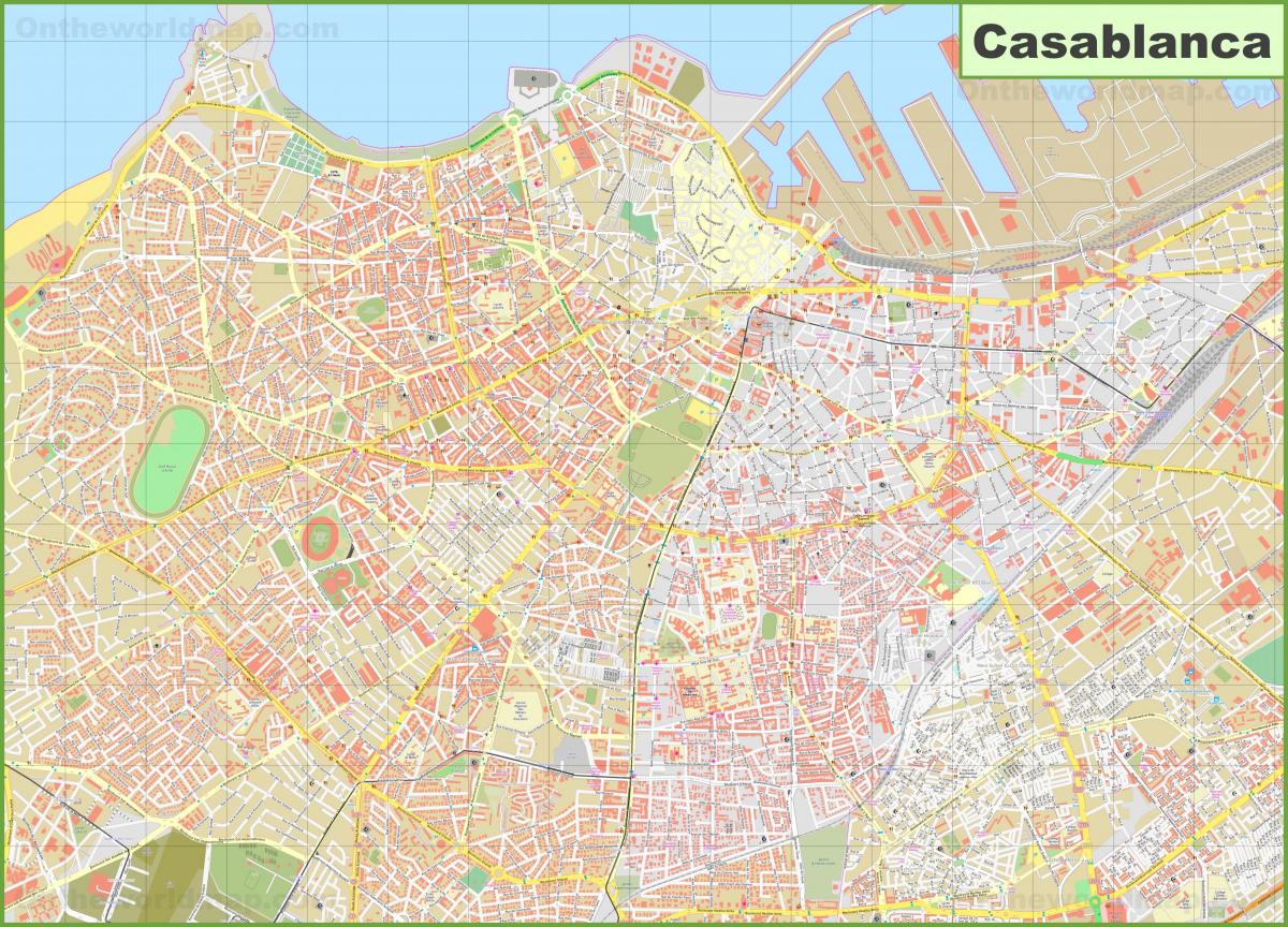 Casablanca stratenplan